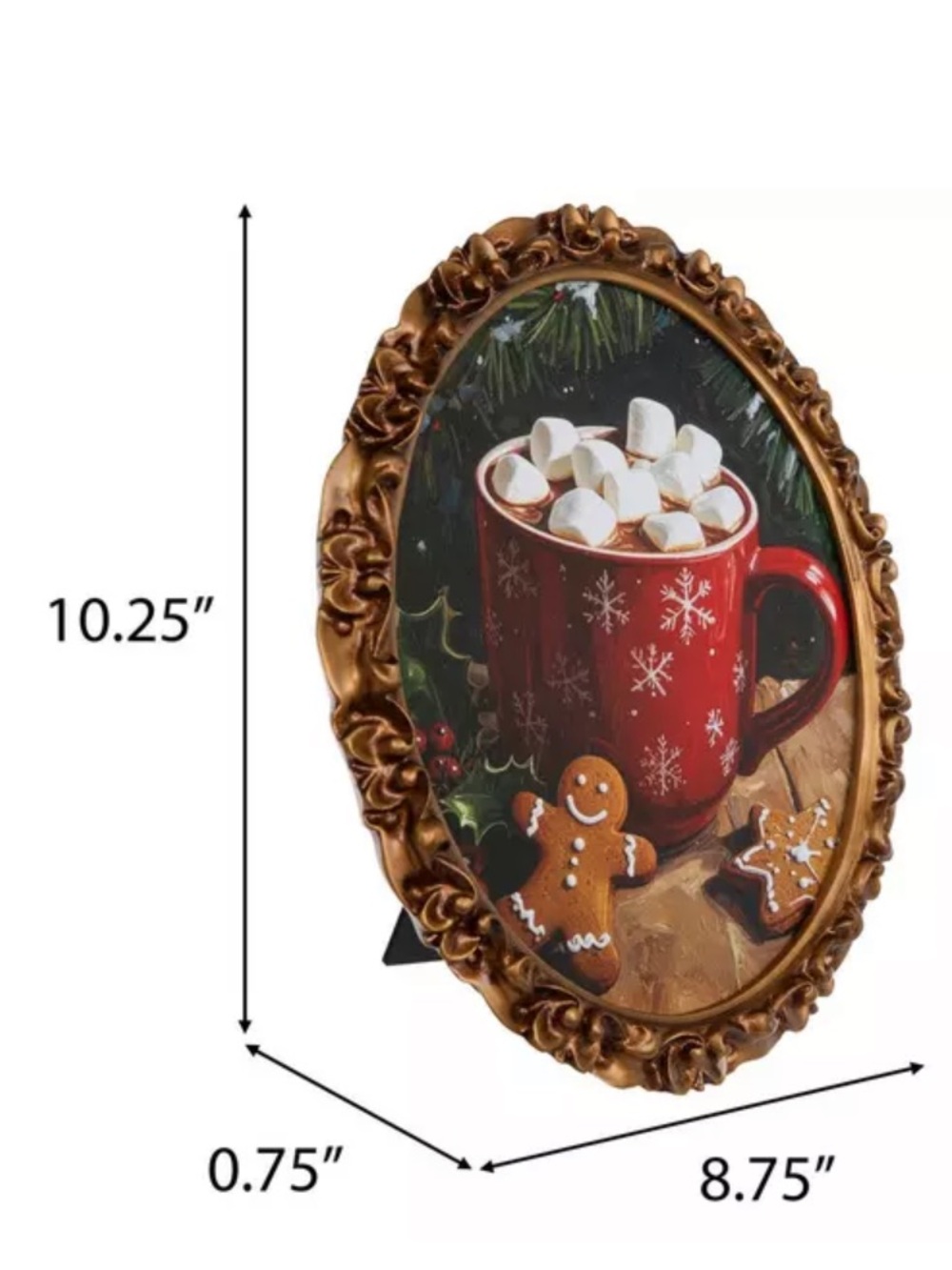 Hobby Lobby Hot Cocoa Mug With Gingerbread Framed Decor - Picture 4 of 4